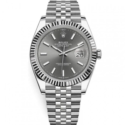 ROLEX DATEJUST 41MM-Dark Rhodium Index Dial